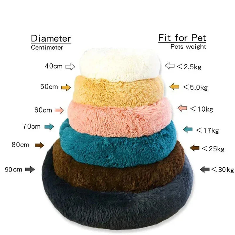 Washable Dog Bed - Cozy Donut Bed for Comfortable Sleeping