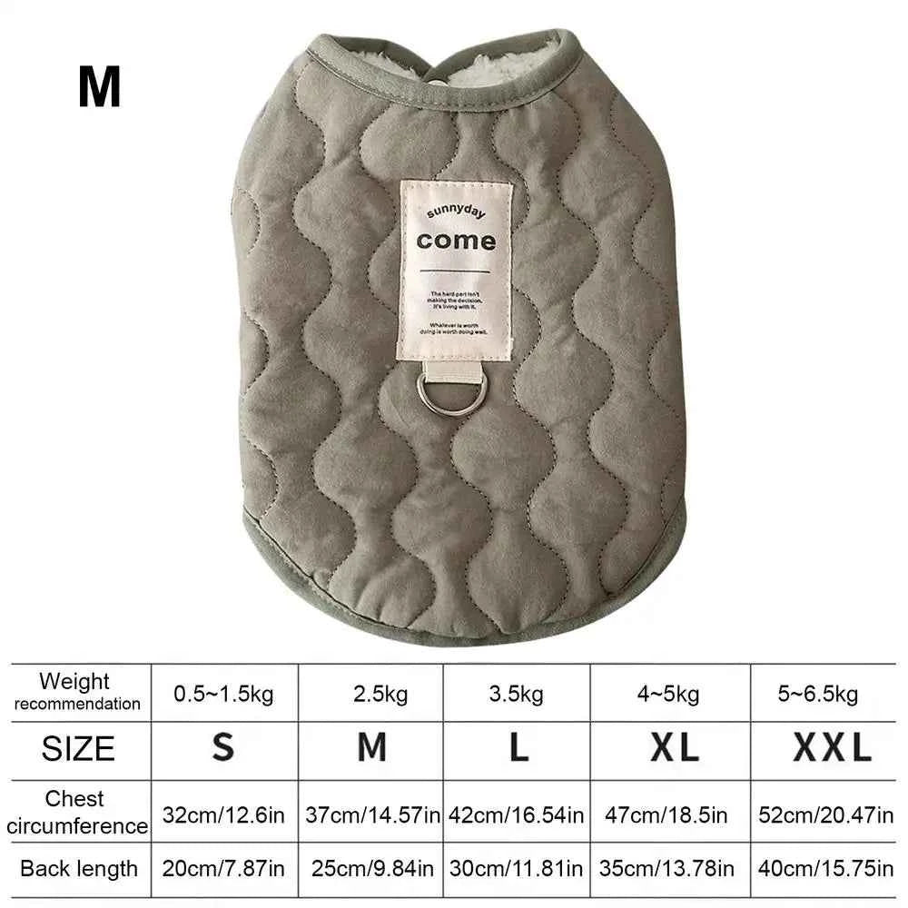 Cozy Pet Winter Coat with Integrated Harness Hole | Warm Dog Vest
