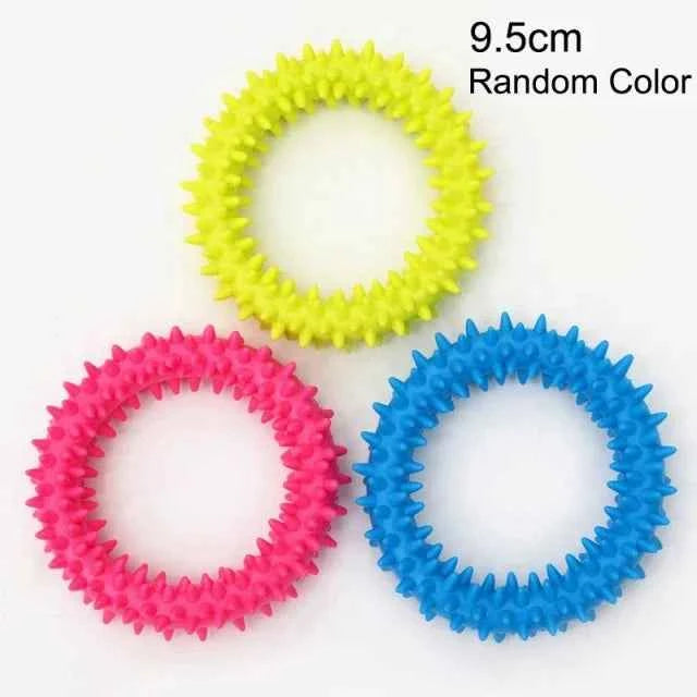 Rubber Chew Toy for Small Dogs – Teeth Cleaning & Training Toy