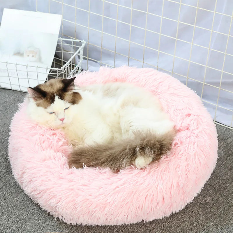 Washable Dog Bed - Cozy Donut Bed for Comfortable Sleeping
