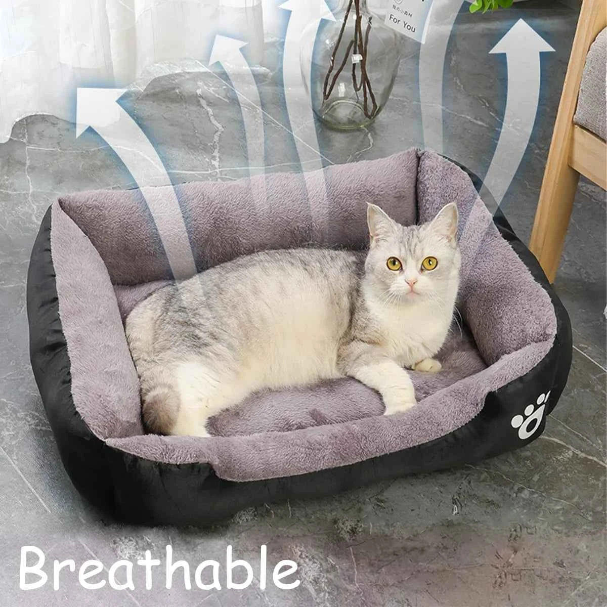 Winter Warm Dog & Cat House Bed | Soft Waterproof Pet Mat for Small, Medium, Large Dogs