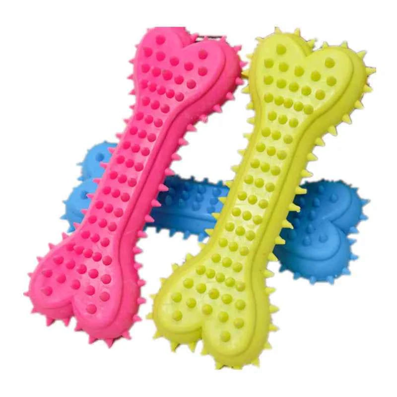 Rubber Chew Toy for Small Dogs – Teeth Cleaning & Training Toy