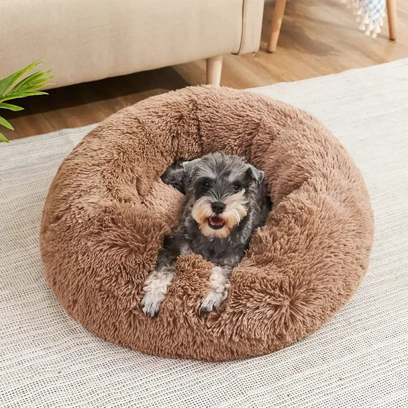 Washable Dog Bed - Cozy Donut Bed for Comfortable Sleeping