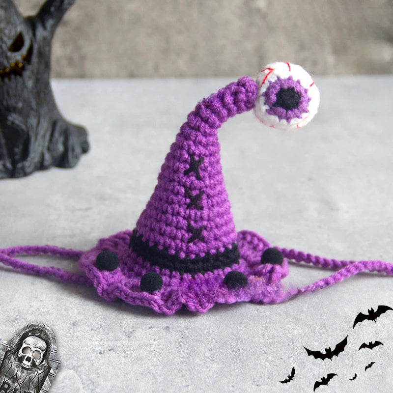 Halloween Cat & Dog Collar Scarf – Handwoven Bib, Drool Towel & Funny Costume Decoration