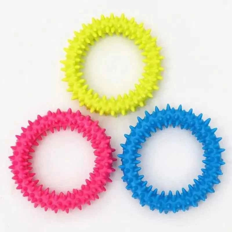 Rubber Chew Toy for Small Dogs – Teeth Cleaning & Training Toy