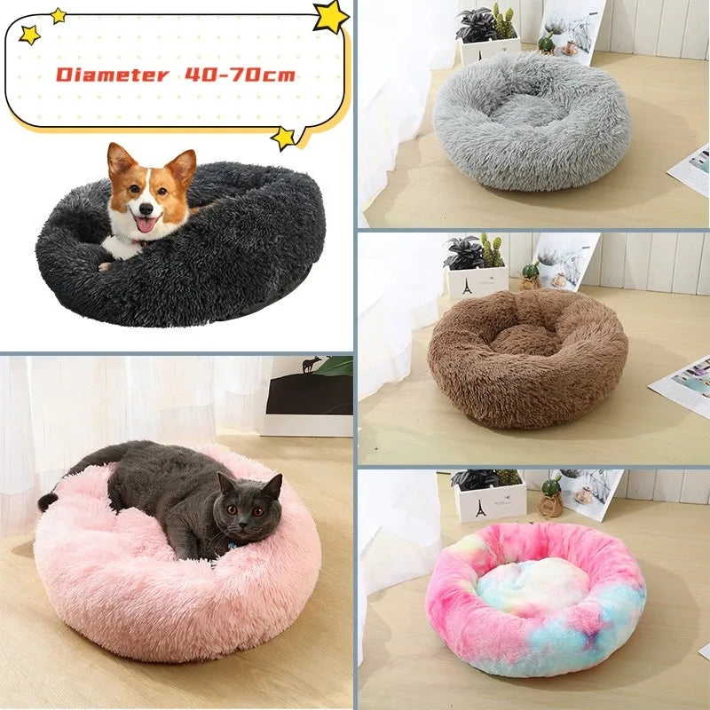 Washable Dog Bed - Cozy Donut Bed for Comfortable Sleeping