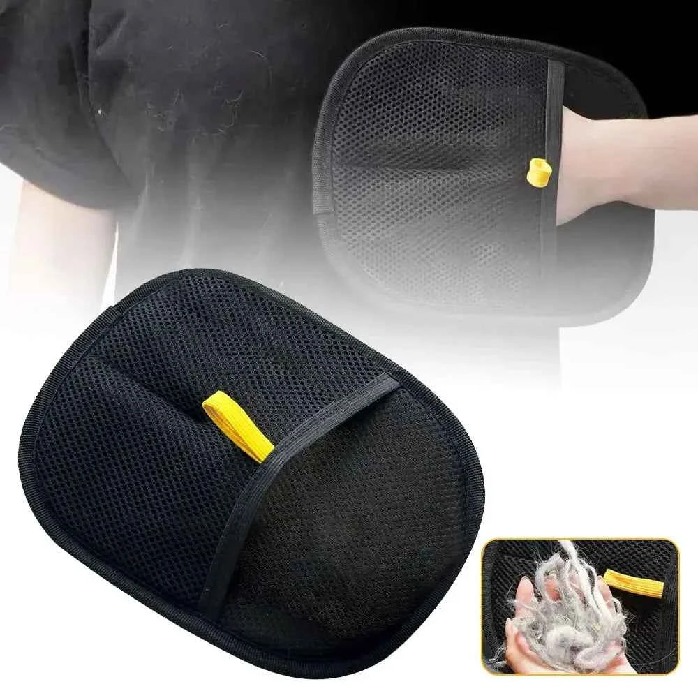 Pet Grooming & Hair Remover Glove | Static Dedusting Brush for Dog & Cat