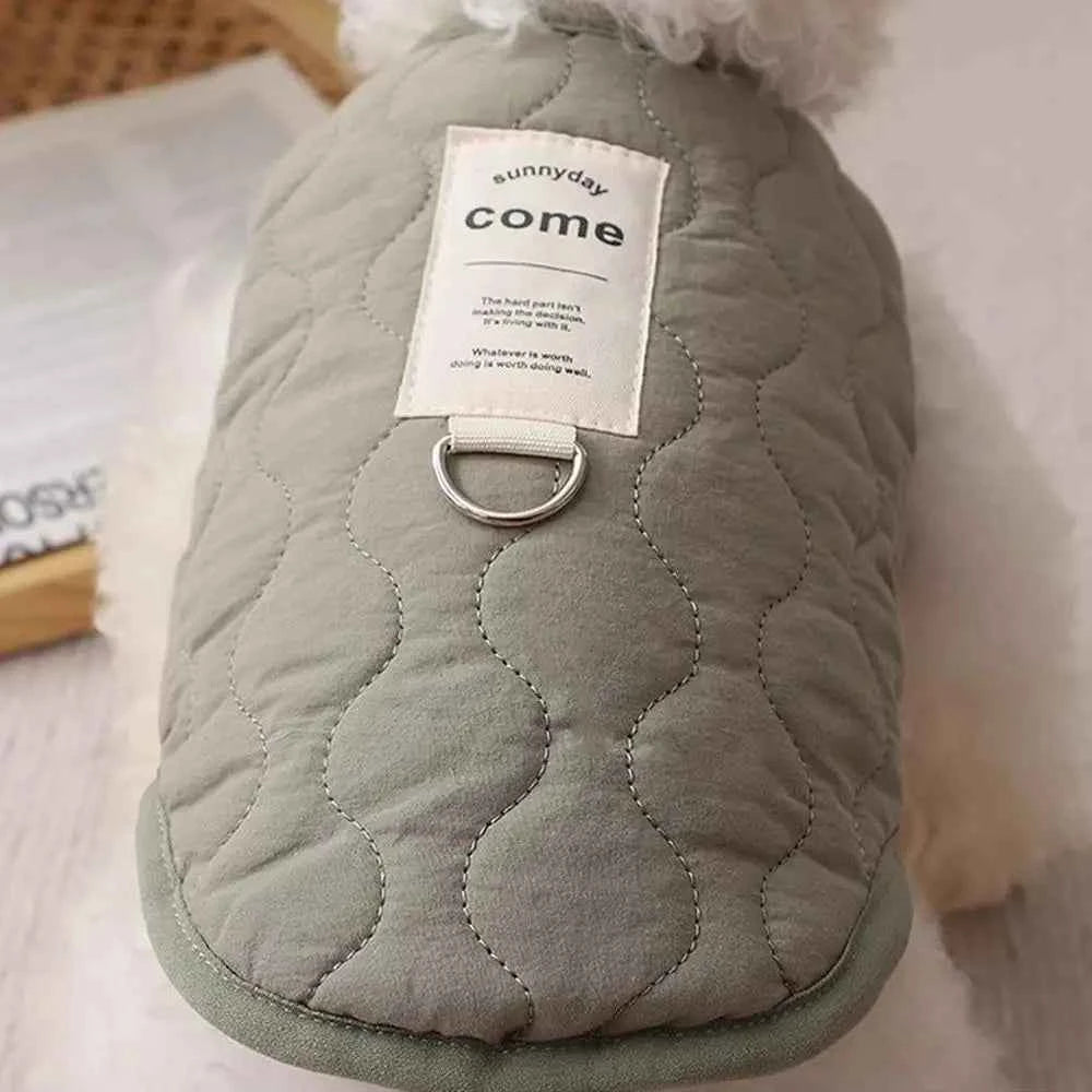 Cozy Pet Winter Coat with Integrated Harness Hole | Warm Dog Vest