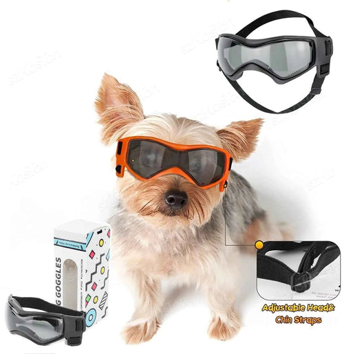 Adjustable Dog Goggles | UV Windproof Pet Eye Protection