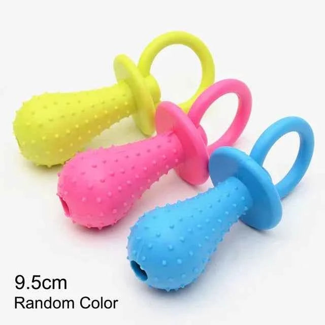 Rubber Chew Toy for Small Dogs – Teeth Cleaning & Training Toy