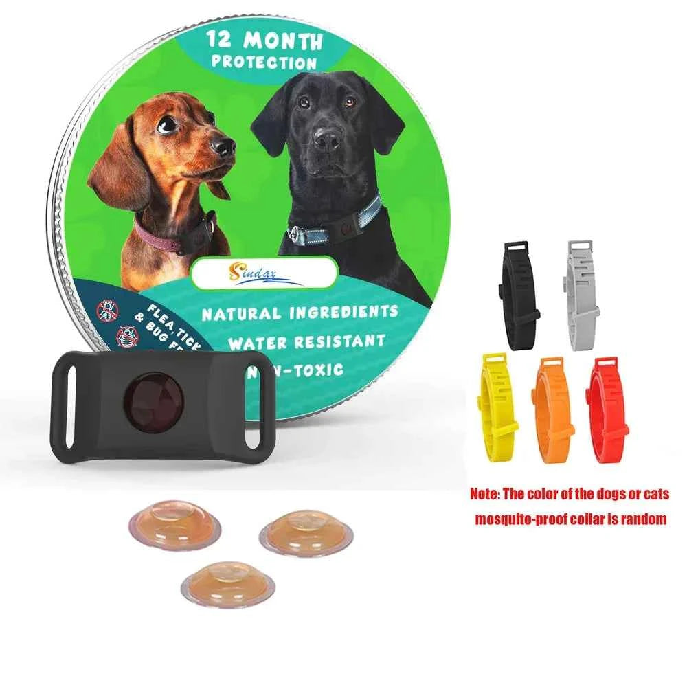 Best Anti-Flea & Tick Dog & Cat Collar 2025 – Safe Adjustable Pet Collar with Essential Oils