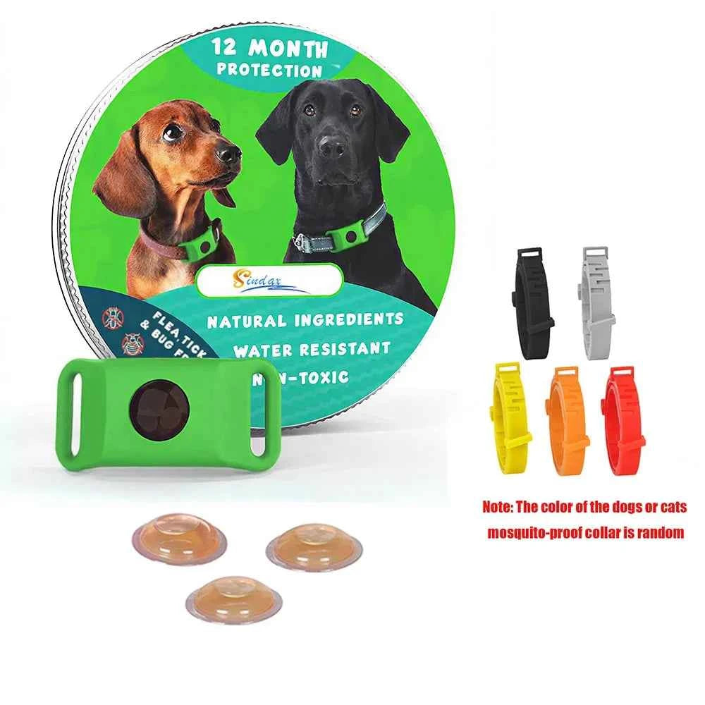Best Anti-Flea & Tick Dog & Cat Collar 2025 – Safe Adjustable Pet Collar with Essential Oils