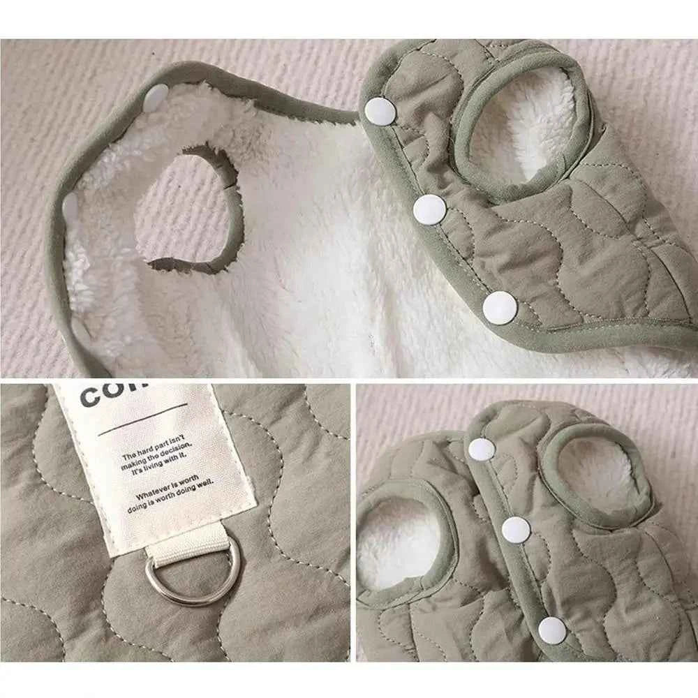 Cozy Pet Winter Coat with Integrated Harness Hole | Warm Dog Vest