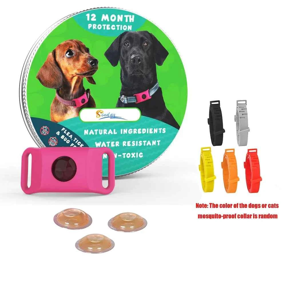 Best Anti-Flea & Tick Dog & Cat Collar 2025 – Safe Adjustable Pet Collar with Essential Oils