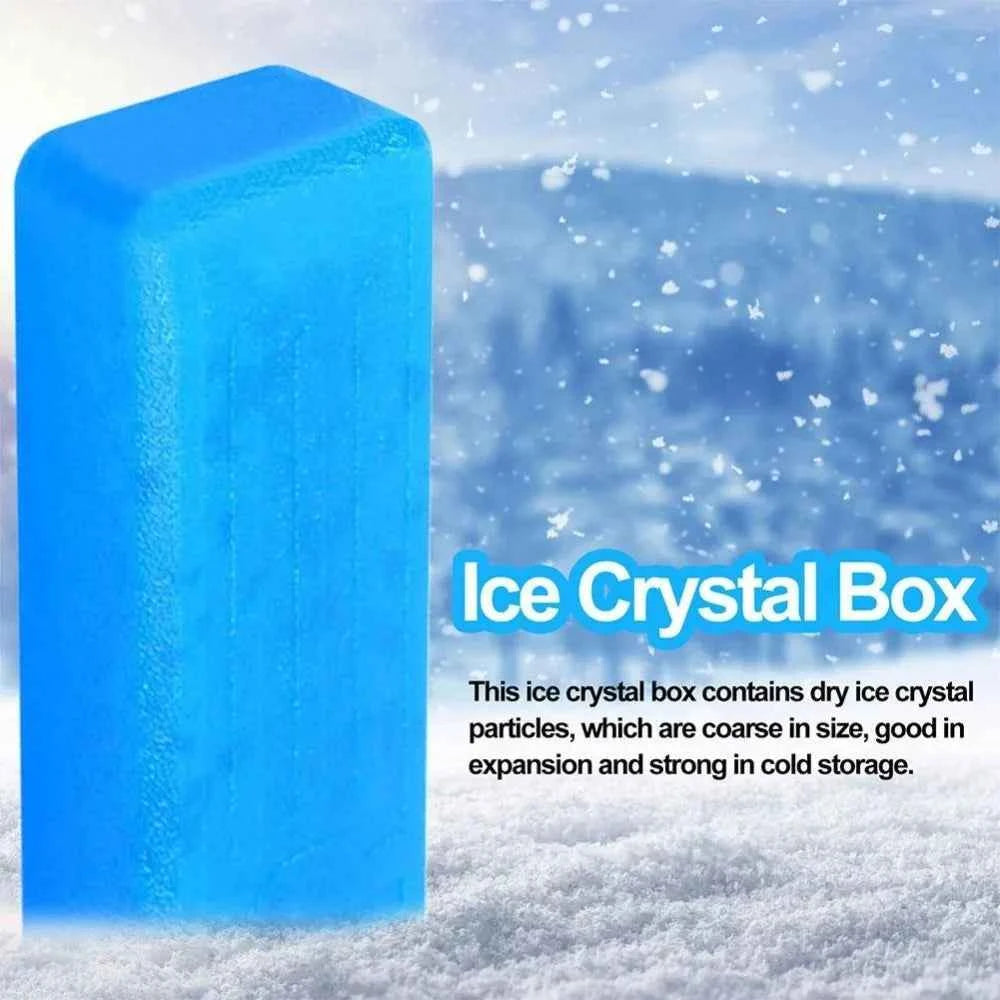 1/2/3PCS Reusable Ice Box New Keep Fresh Refrigeration Refrigerated Shipping Cooling Box PE Picnic Cooler Box
