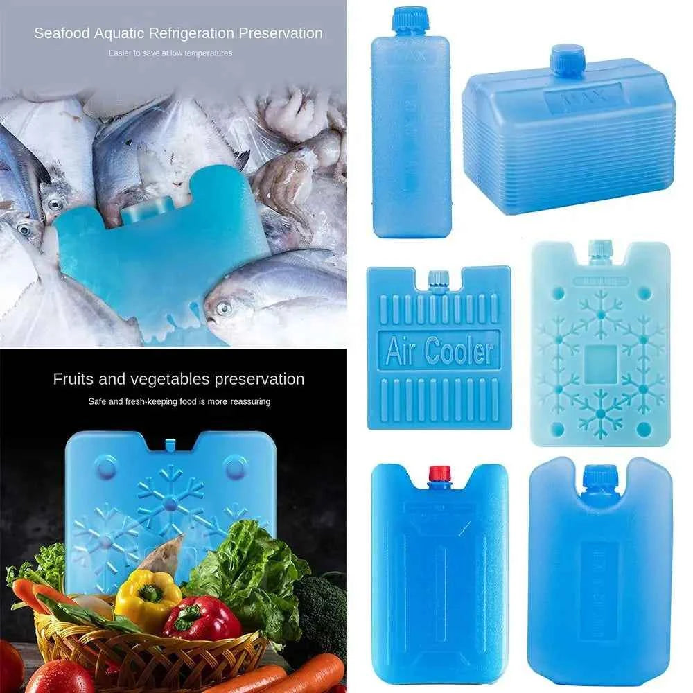 1/2/3PCS Reusable Ice Box New Keep Fresh Refrigeration Refrigerated Shipping Cooling Box PE Picnic Cooler Box