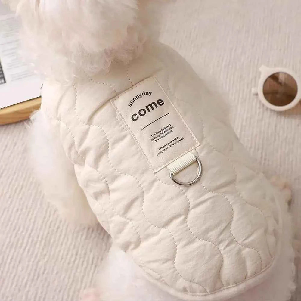 Cozy Pet Winter Coat with Integrated Harness Hole | Warm Dog Vest