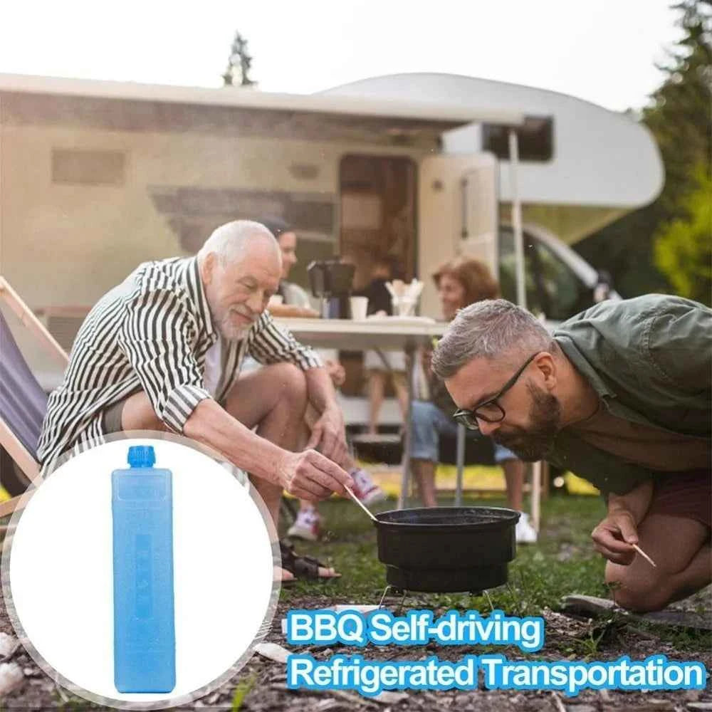 1/2/3PCS Reusable Ice Box New Keep Fresh Refrigeration Refrigerated Shipping Cooling Box PE Picnic Cooler Box