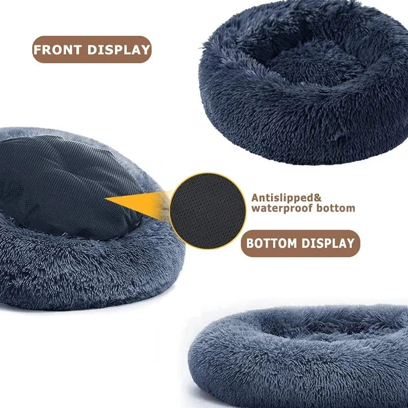 Washable Dog Bed - Cozy Donut Bed for Comfortable Sleeping