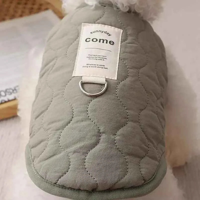 Cozy Pet Winter Coat with Integrated Harness Hole | Warm Dog Vest