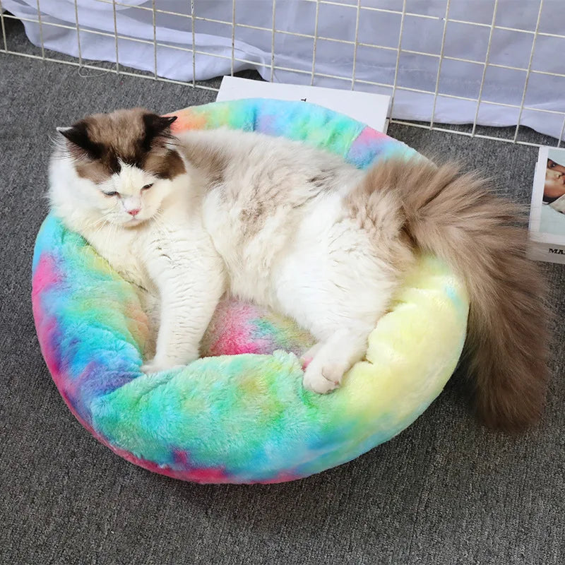 Washable Dog Bed - Cozy Donut Bed for Comfortable Sleeping
