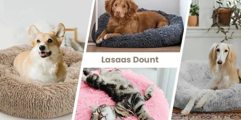 Washable Dog Bed - Cozy Donut Bed for Comfortable Sleeping