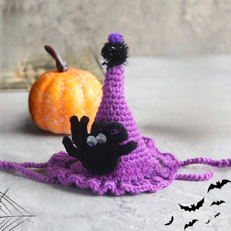 Halloween Cat & Dog Collar Scarf – Handwoven Bib, Drool Towel & Funny Costume Decoration