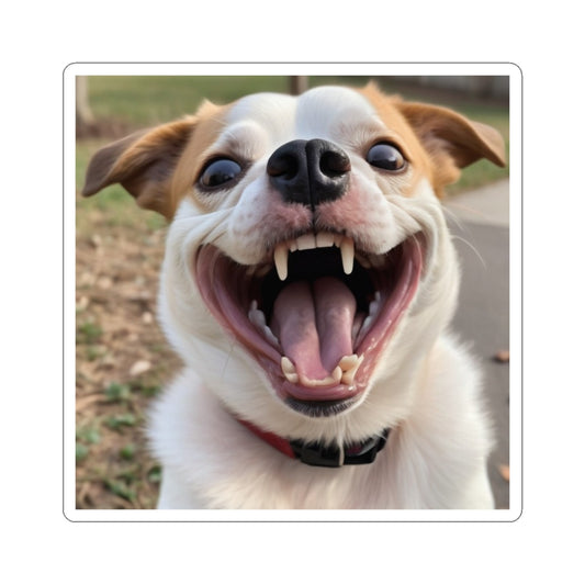 Cute Dog Kiss-Cut Stickers - Adorable Pet Decor, Dog Lover Gifts, Laptop Stickers, Fun Party Favors, Dog-Themed Accessories