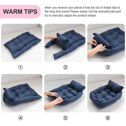 Multifunction Dog Bed Mat 3 IN 1 Dogs Cat Sleeping Bed Sofa