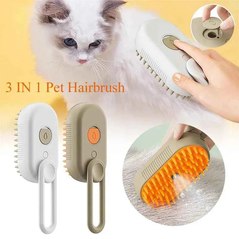 Electric Steam Pet Massager & Comb