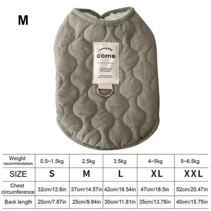 Cozy Pet Winter Coat with Integrated Harness Hole | Warm Dog Vest