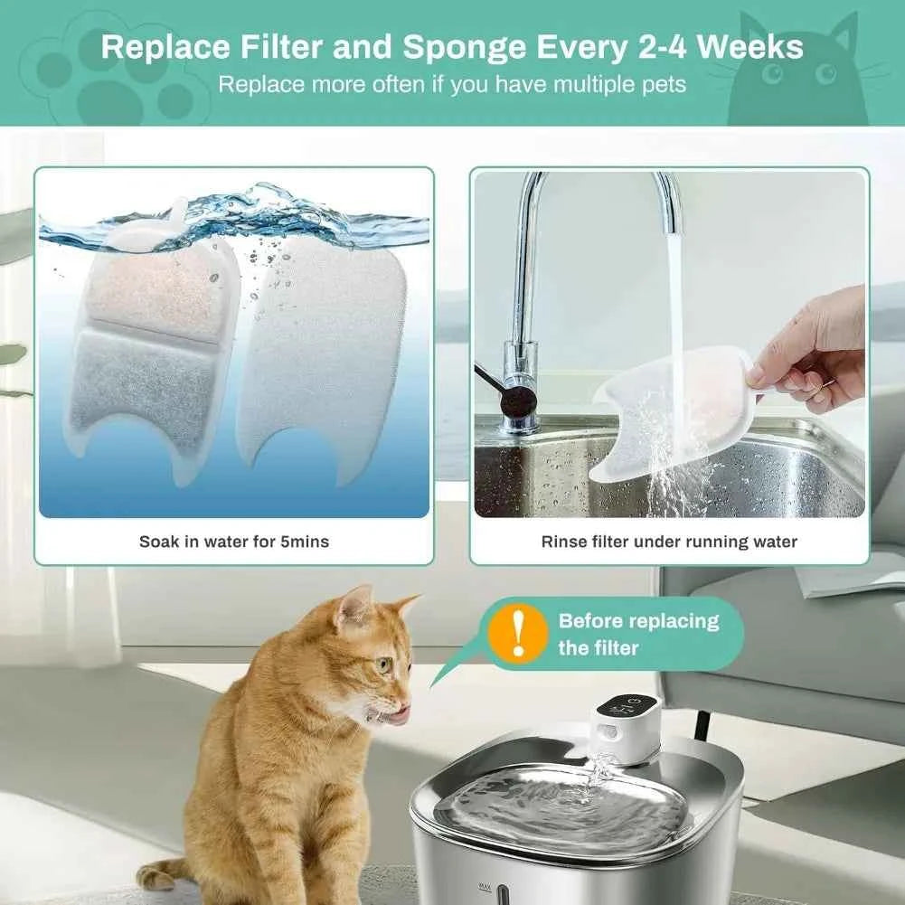 Pet Water Fountain Filters: 12PCS for Clean, Fresh Water