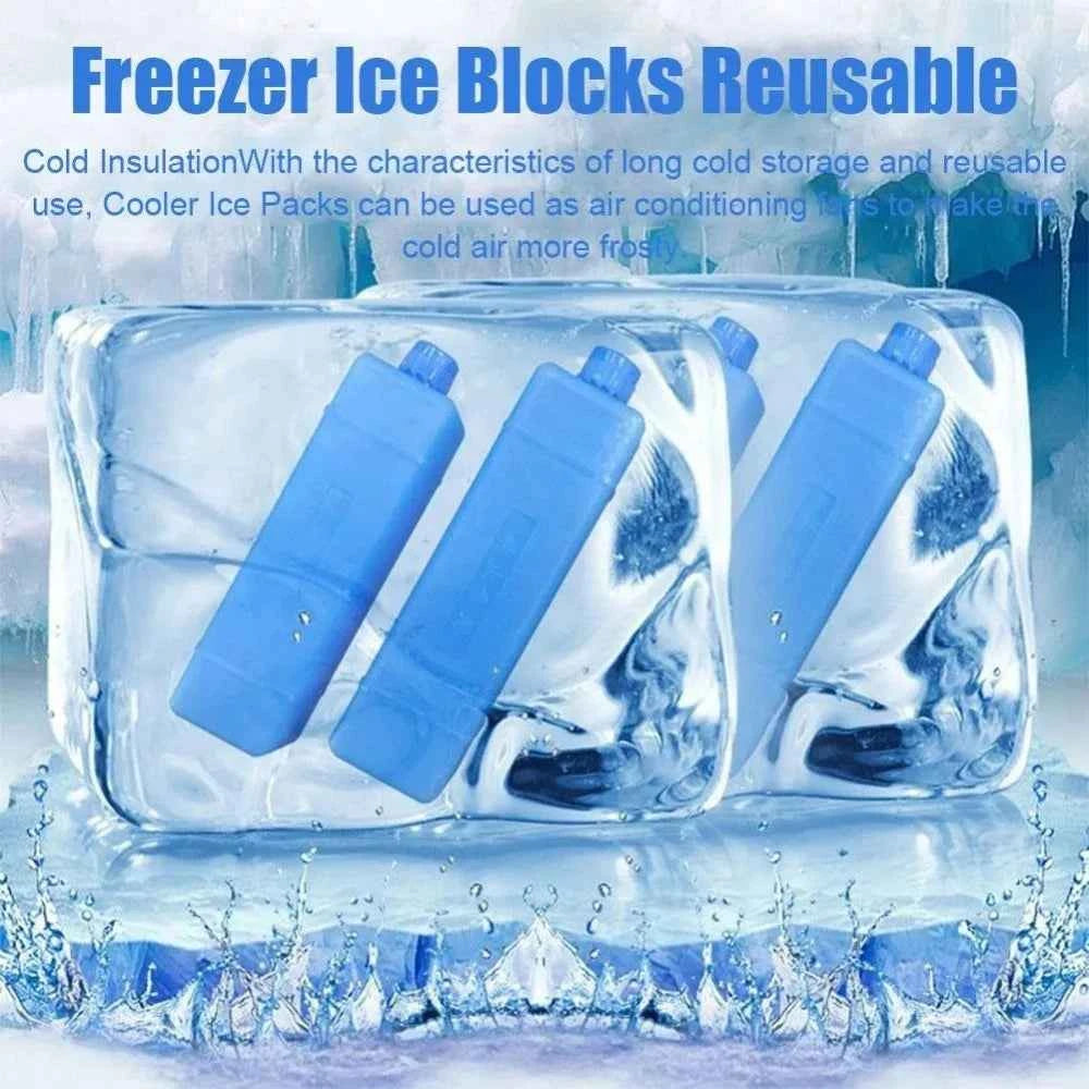 1/2/3PCS Reusable Ice Box New Keep Fresh Refrigeration Refrigerated Shipping Cooling Box PE Picnic Cooler Box