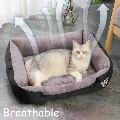 Winter Warm Dog & Cat House Bed | Soft Waterproof Pet Mat for Small, Medium, Large Dogs