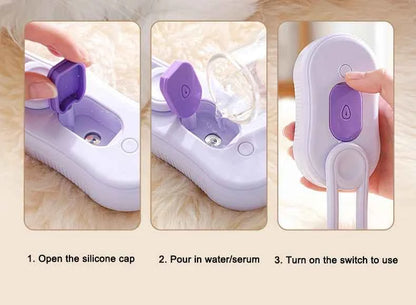 Electric Steam Pet Massager & Comb