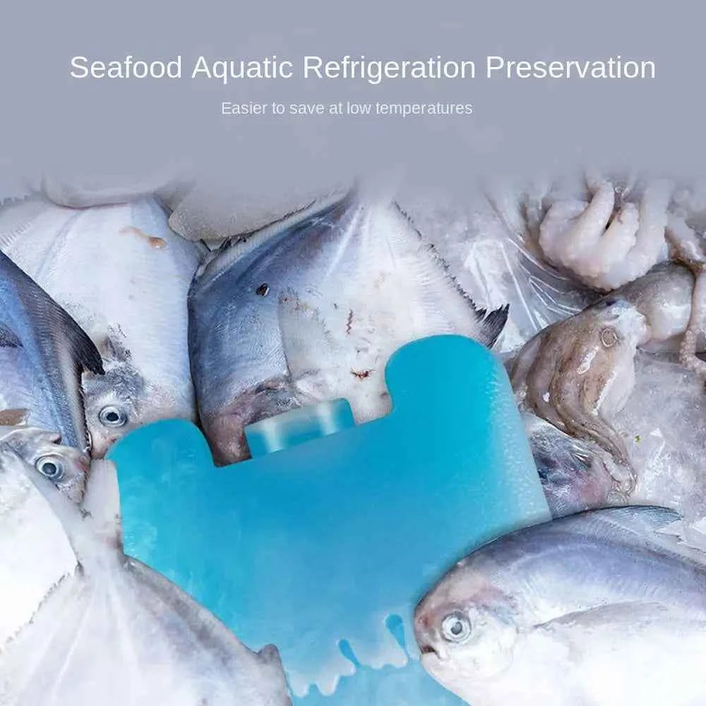 1/2/3PCS Reusable Ice Box New Keep Fresh Refrigeration Refrigerated Shipping Cooling Box PE Picnic Cooler Box