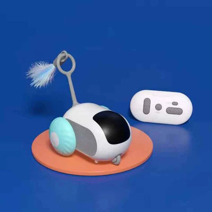 Smart RC Car Cat Toy with Feather & Mice