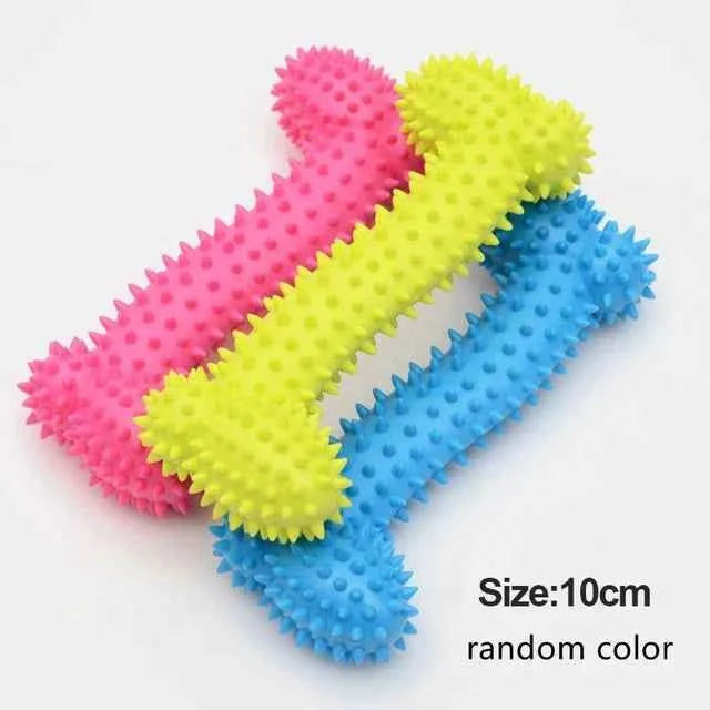 Rubber Chew Toy for Small Dogs – Teeth Cleaning & Training Toy