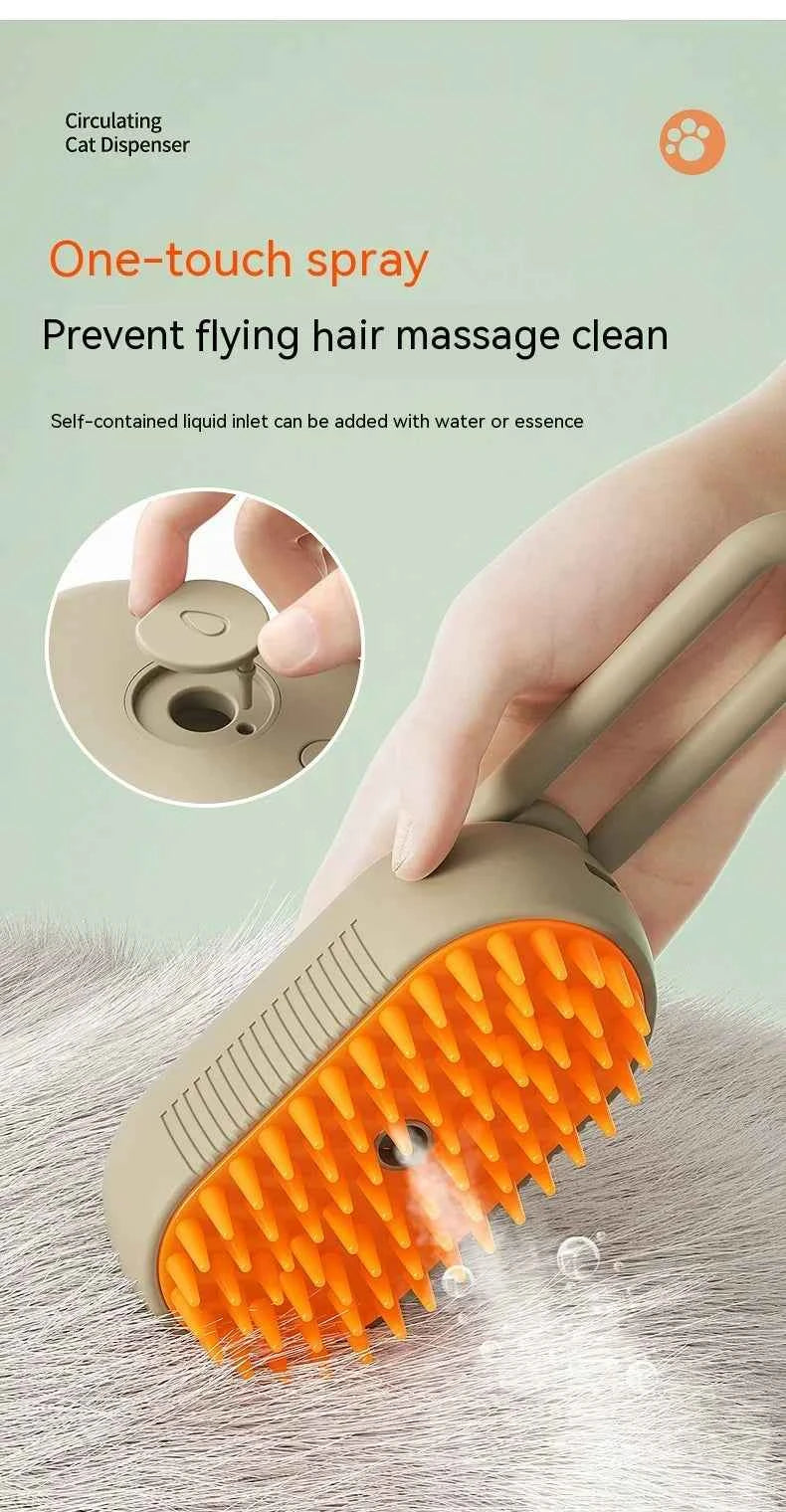 Electric Steam Pet Massager & Comb