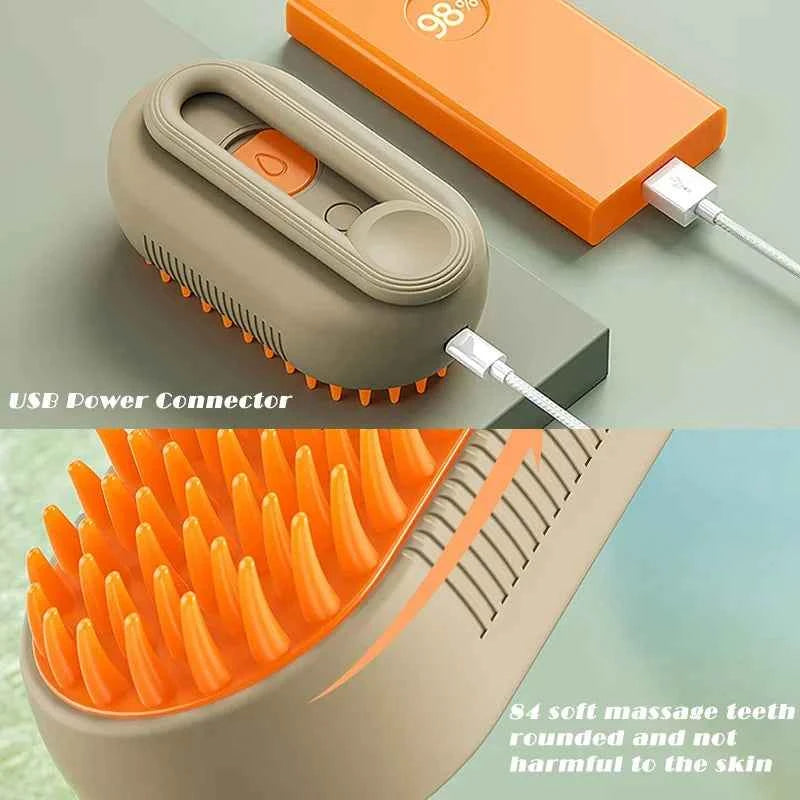 Electric Steam Pet Massager & Comb
