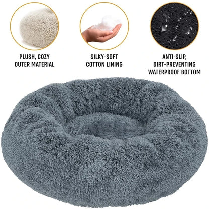 Washable Dog Bed - Cozy Donut Bed for Comfortable Sleeping