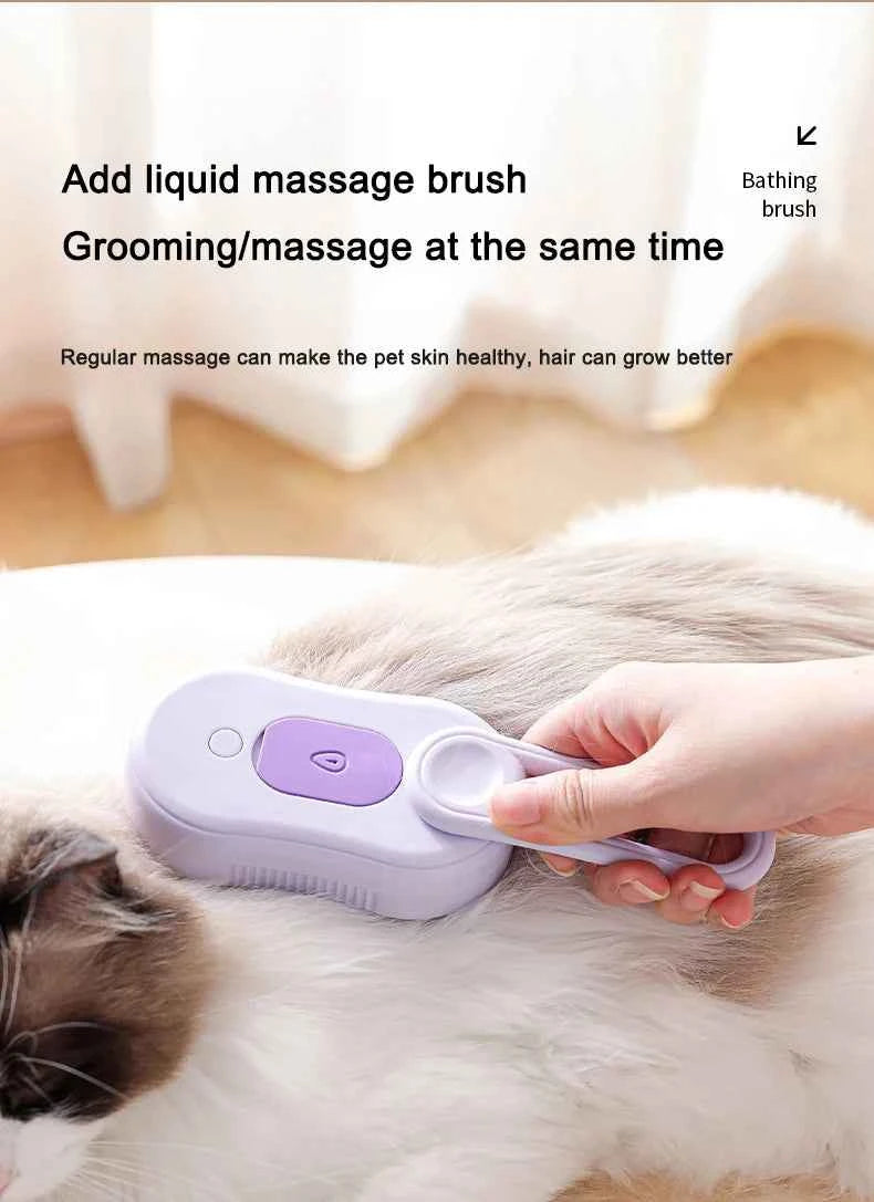 Electric Steam Pet Massager & Comb