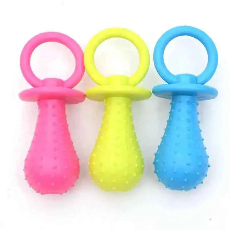 Rubber Chew Toy for Small Dogs – Teeth Cleaning & Training Toy