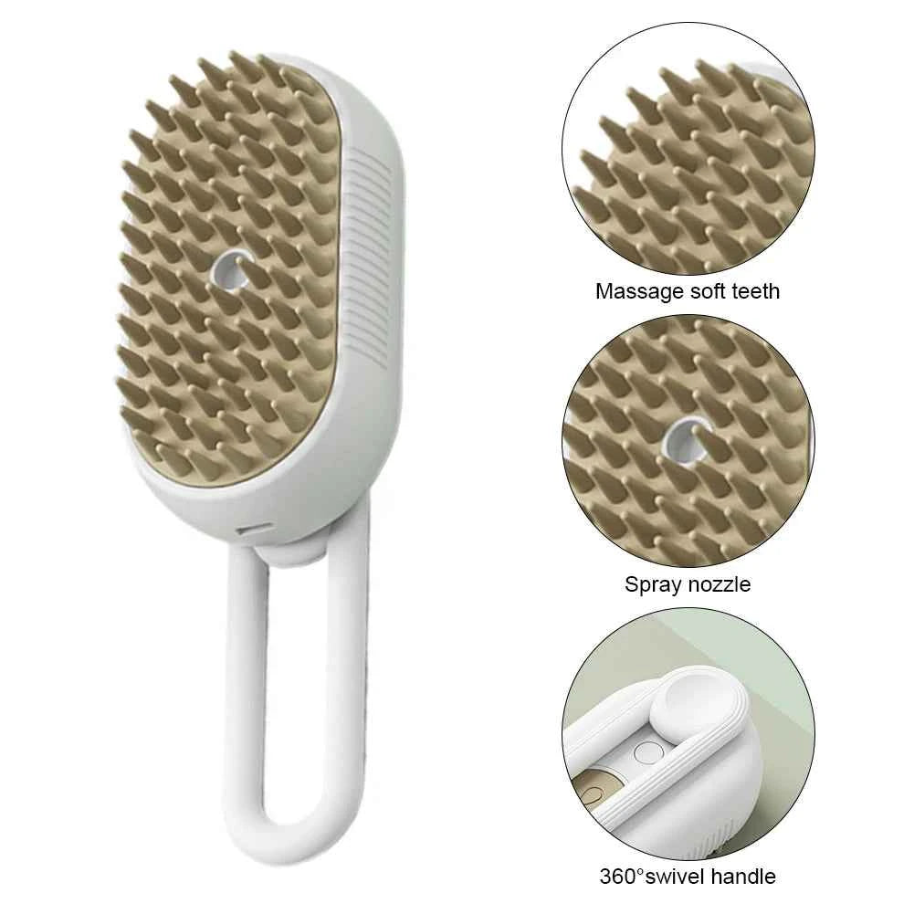 Electric Steam Pet Massager & Comb