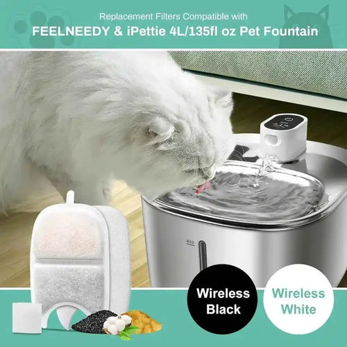 Pet Water Fountain Filters: 12PCS for Clean, Fresh Water