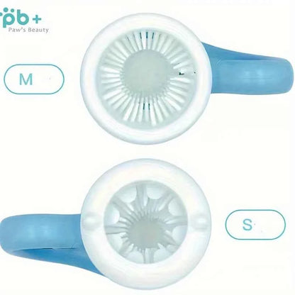 Cup to wash dogs and cats automatically rotate 360 - soft silicon foot hygiene tools