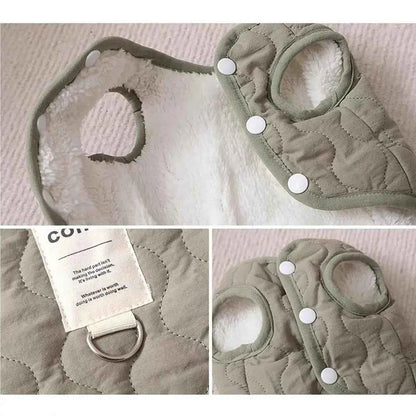 Cozy Pet Winter Coat with Integrated Harness Hole | Warm Dog Vest