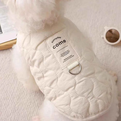 Cozy Pet Winter Coat with Integrated Harness Hole | Warm Dog Vest