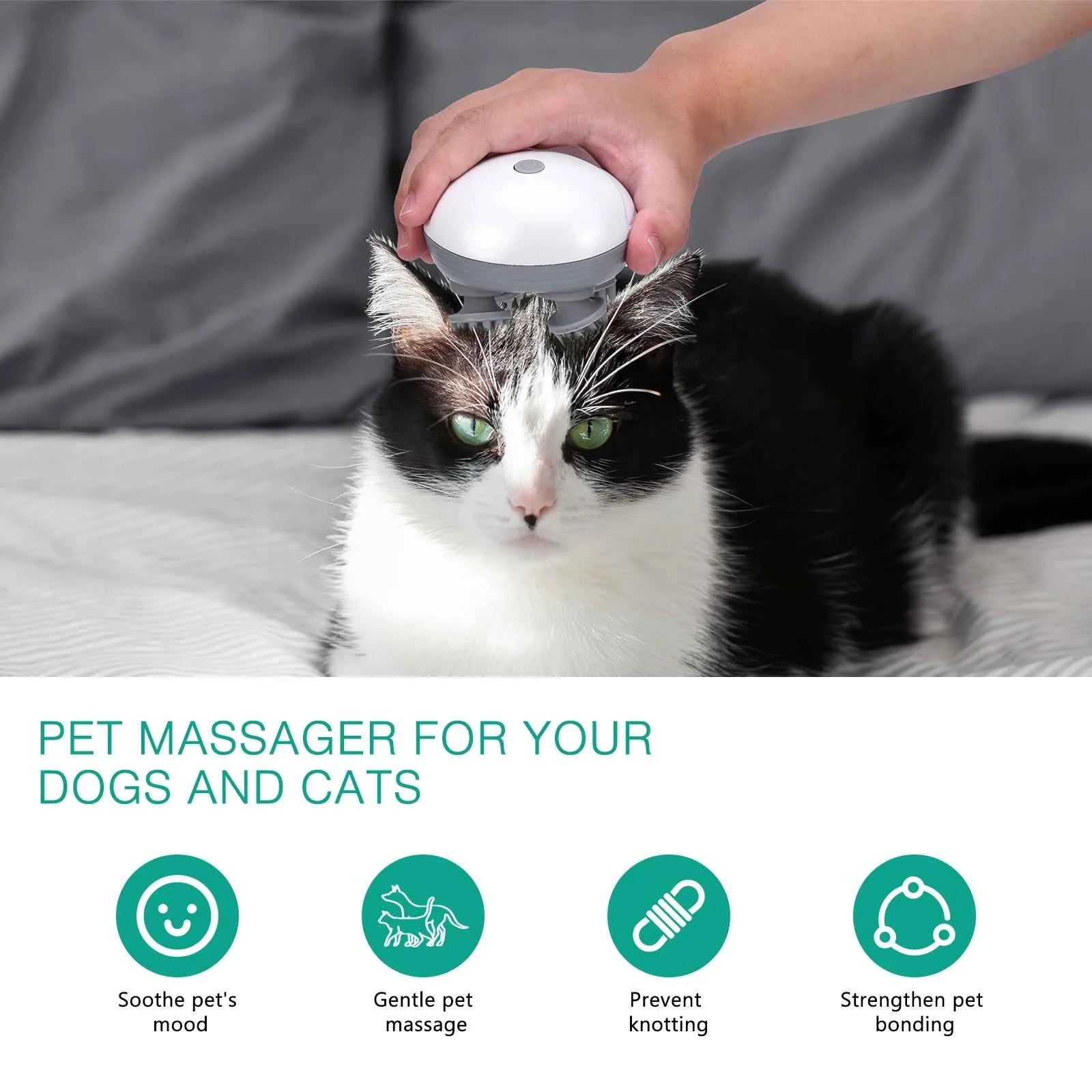 Reduce Stress & Boost Hair Growth with ORIA Handheld Pet Massager