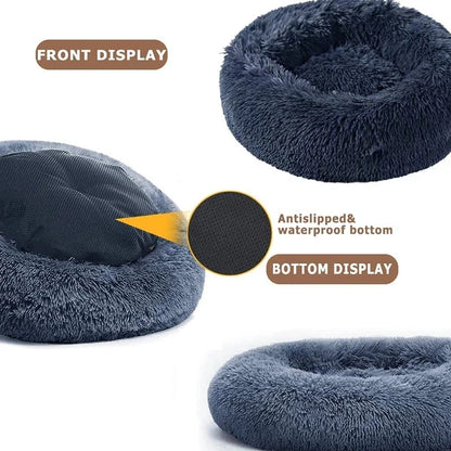 Washable Dog Bed - Cozy Donut Bed for Comfortable Sleeping